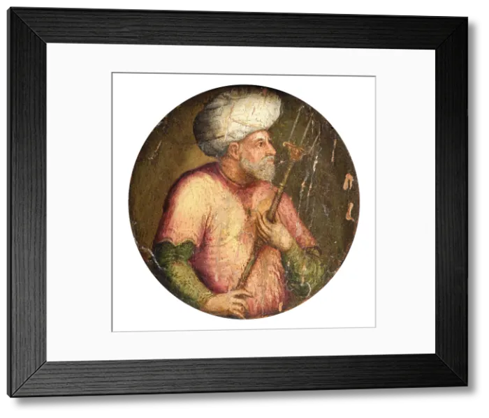 Framed Print : Portrait of Hayreddin Barbarossa (1478-1546), 16th century. Creator: Anonymous Framed Print : Portrait of Hayreddin Barbarossa (1478-1546), 16th century. Creator: Anonymous