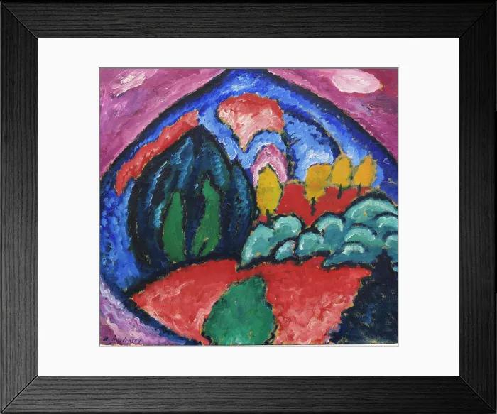 Framed Print : Mountains in Oberstdorf, 1912. Creator: Javlensky, Alexei, von (1864-1941) Framed Print : Mountains in Oberstdorf, 1912. Creator: Javlensky, Alexei, von (1864-1941)