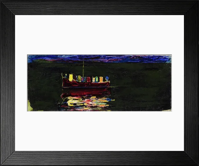Framed Print : Boat with Lantern (Rapallo), 1906. Creator: Kandinsky, Wassily Vasilyevich (1866-1944) Framed Print : Boat with Lantern (Rapallo), 1906. Creator: Kandinsky, Wassily Vasilyevich (1866-1944)
