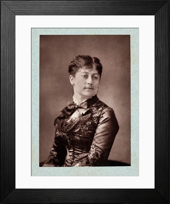 Framed Print : Portrait of Fanny Fleury (1846-1923), 1882. Creator: Godet, Anatole Louis (1839-1887) Framed Print : Portrait of Fanny Fleury (1846-1923), 1882. Creator: Godet, Anatole Louis (1839-1887)