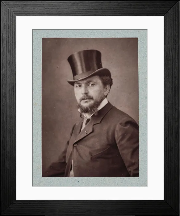 Framed Print : Portrait of Ernest Ange Duez (1843-1896), 1882. Creator: Godet, Anatole Louis (1839-1887) Framed Print : Portrait of Ernest Ange Duez (1843-1896), 1882. Creator: Godet, Anatole Louis (1839-1887)