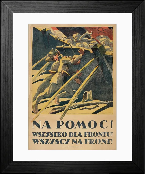 Framed Print : Help!, 1920. Creator: Bartlomiejczyk, Edmund Ludwik (1885-1950) Framed Print : Help!, 1920. Creator: Bartlomiejczyk, Edmund Ludwik (1885-1950)