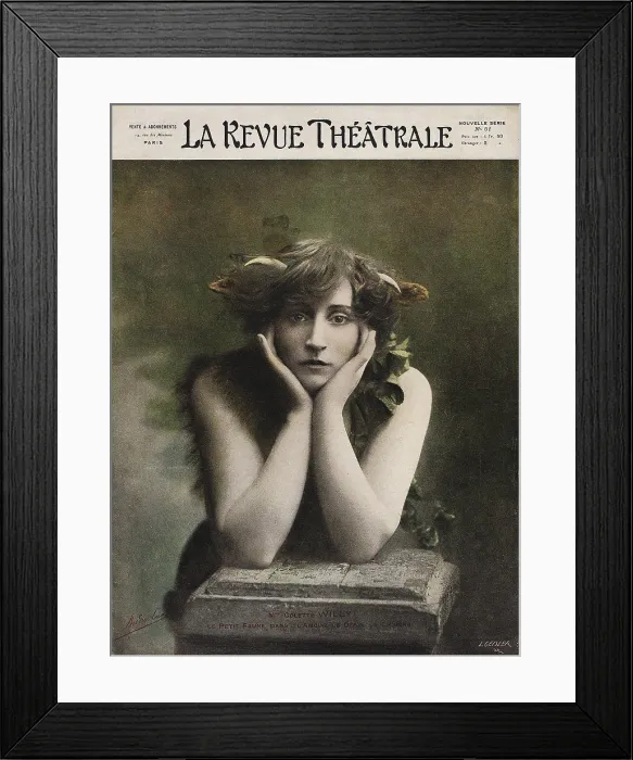 Framed Print : Colette as Le Petit Faune in Le Desir, La Chimere et l'Amour at Theatre des Mathurins, 1906 Framed Print : Colette as Le Petit Faune in Le Desir, La Chimere et l'Amour at Theatre des Mathurins, 1906