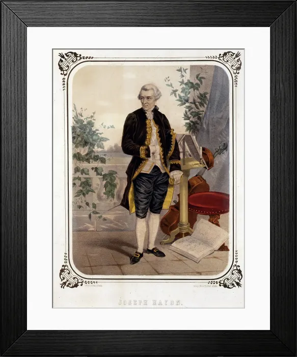Framed Print : Portrait of the composer Joseph Haydn (1732-1809). Creator: Anonymous Framed Print : Portrait of the composer Joseph Haydn (1732-1809). Creator: Anonymous