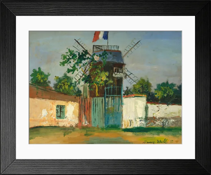 Framed Print : Moulin de la Galette, 1913. Creator: Utrillo, Maurice (1883-1955) Framed Print : Moulin de la Galette, 1913. Creator: Utrillo, Maurice (1883-1955)
