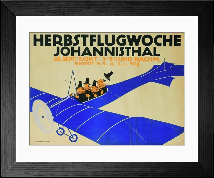Framed Print : Autumn Flight Week Johannisthal, 1913. Creator: Klinger, Julius (1876-1942) Framed Print : Autumn Flight Week Johannisthal, 1913. Creator: Klinger, Julius (1876-1942)