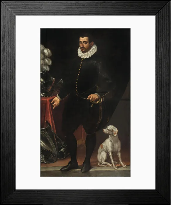 Framed Print : Portrait of Guglielmo Gonzaga (1538-1587), Duke of Mantua. Creator: Vicentino, Andrea (c. 1542-1617) Framed Print : Portrait of Guglielmo Gonzaga (1538-1587), Duke of Mantua. Creator: Vicentino, Andrea (c. 1542-1617)