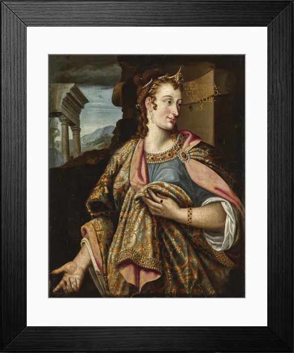 Framed Print : Portrait of Aelia Paetina, second wife of the Roman Emperor Claudius, End of 16th century. Creator: Anonymous Framed Print : Portrait of Aelia Paetina, second wife of the Roman Emperor Claudius, End of 16th century. Creator: Anonymous