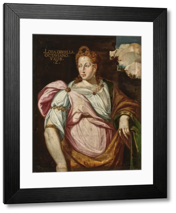 Framed Print : Portrait of Livia Drusilla, wife of Augustus, the first Roman emperor, End of 16th century. Creator: Anonymous Framed Print : Portrait of Livia Drusilla, wife of Augustus, the first Roman emperor, End of 16th century. Creator: Anonymous