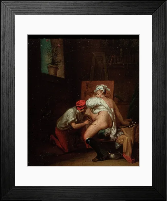 Framed Print : Le bat (The Pack Saddle), 1727. Creator: Vleughels, Nicolas (1668-1737) Framed Print : Le bat (The Pack Saddle), 1727. Creator: Vleughels, Nicolas (1668-1737)
