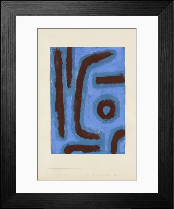 Framed Print : Akkord fur ein Blumentheater, 1938. Creator: Klee, Paul (1879-1940) Framed Print : Akkord fur ein Blumentheater, 1938. Creator: Klee, Paul (1879-1940)