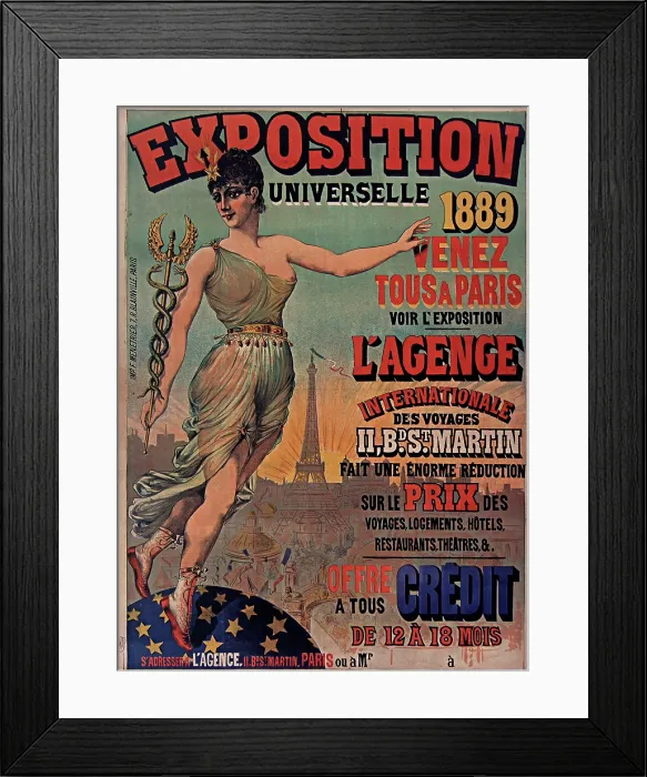 Framed Print : Exposition universelle de 1889, 1888-1889. Creator: Anonymous Framed Print : Exposition universelle de 1889, 1888-1889. Creator: Anonymous