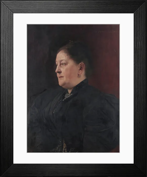 Framed Print : Portrait of Mathilde Trau, 1893. Creator: Klimt, Gustav (1862-1918) Framed Print : Portrait of Mathilde Trau, 1893. Creator: Klimt, Gustav (1862-1918)
