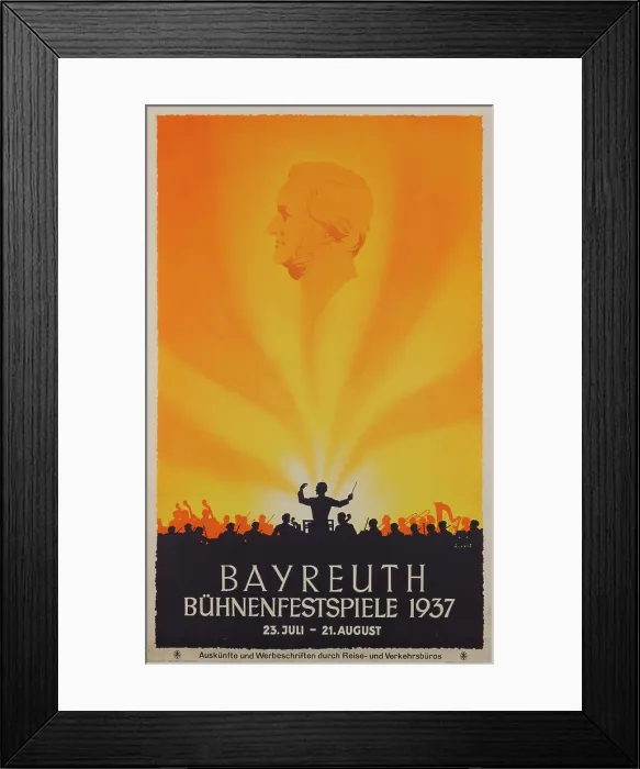 Framed Print : Bayreuth Festival 1937, 1937. Creator: Wiertz, Jupp (1888-1939) Framed Print : Bayreuth Festival 1937, 1937. Creator: Wiertz, Jupp (1888-1939)
