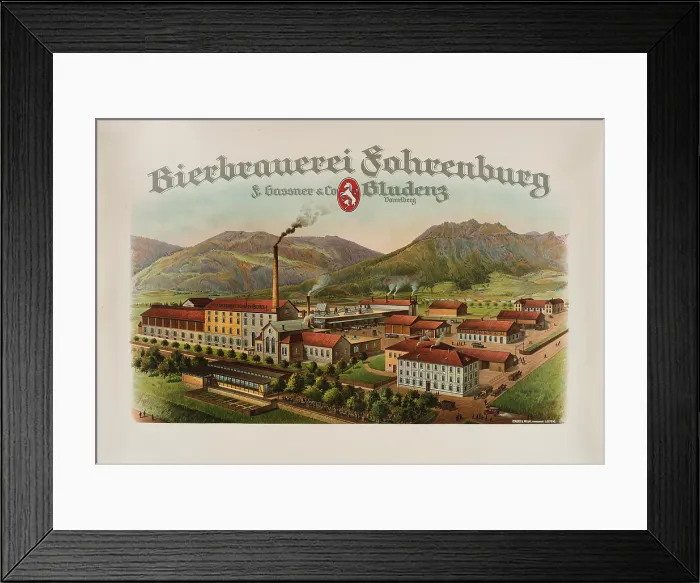 Framed Print : The Fohrenburg brewery, 1910s. Creator: Anonymous Framed Print : The Fohrenburg brewery, 1910s. Creator: Anonymous