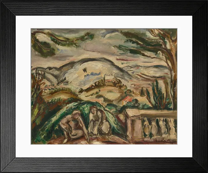 Framed Print : Conversation sous la colline, 1924. Creator: Friesz, Achille-Emile-Othon (1879-1949)