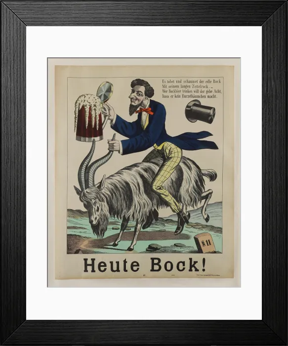 Framed Print : Today Bock!, c1900-1910. Creator: Anonymous