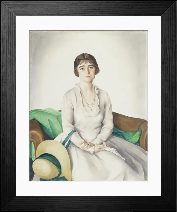 Framed Print : Portrait of HM Queen Elizabeth (1900-2002), as The Duchess of York. Creator: Sorin (Sorine), Saveli Abramovich (1878-1953) Framed Print : Portrait of HM Queen Elizabeth (1900-2002), as The Duchess of York. Creator: Sorin (Sorine), Saveli Abramovich (1878-1953)