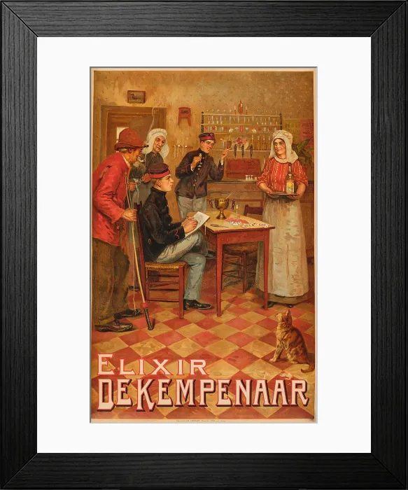 Framed Print : Elixir de Kempenaar, c1900-1910. Creator: Godfrinon, Ernest (1878-1927) Framed Print : Elixir de Kempenaar, c1900-1910. Creator: Godfrinon, Ernest (1878-1927)