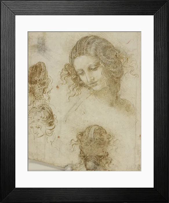Framed Print : The head of Leda, c1505-1508. Creator: Leonardo da Vinci (1452-1519) Framed Print : The head of Leda, c1505-1508. Creator: Leonardo da Vinci (1452-1519)