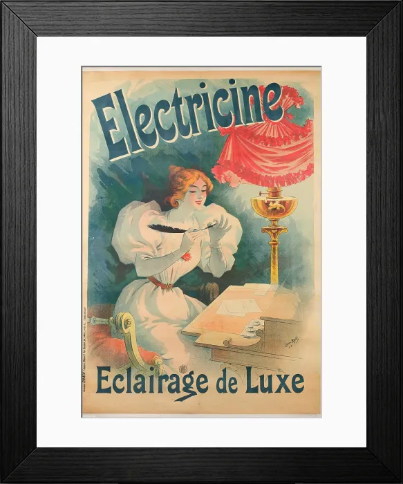 Framed Print : Electricine. Eclairage de Luxe, 1895. Creator: Baylac, Lucien (1851-1913) Framed Print : Electricine. Eclairage de Luxe, 1895. Creator: Baylac, Lucien (1851-1913)