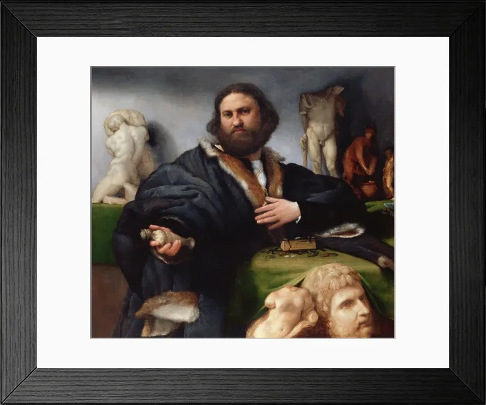 Framed Print : Portrait of Andrea Odoni (1488-1545), 1527. Creator: Lotto, Lorenzo (1480-1556) Framed Print : Portrait of Andrea Odoni (1488-1545), 1527. Creator: Lotto, Lorenzo (1480-1556)