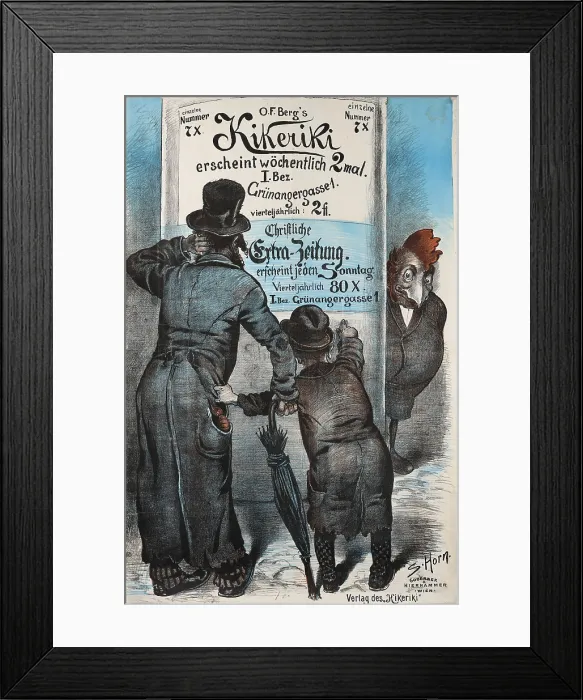 Framed Print : Kikeriki, c1895-1900. Creator: Horn, Sandor (active ca 1900) Framed Print : Kikeriki, c1895-1900. Creator: Horn, Sandor (active ca 1900)