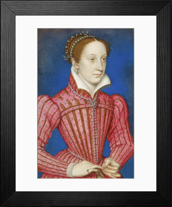 Framed Print : Portrait of Mary, Queen of Scots (1542-1587), 1559-1560. Creator: Clouet, Francois (1510-1572) Framed Print : Portrait of Mary, Queen of Scots (1542-1587), 1559-1560. Creator: Clouet, Francois (1510-1572)