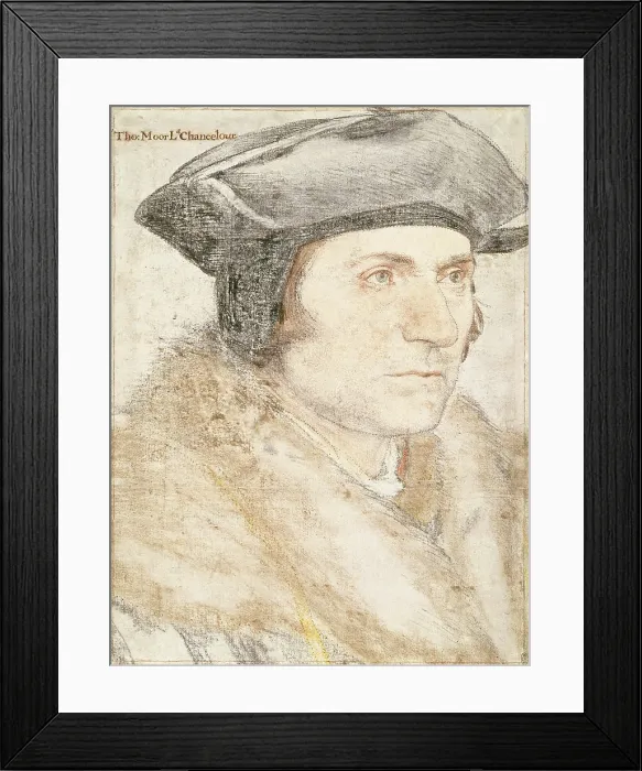 Framed Print : Portrait of Sir Thomas More (1478 -1535), c1526-1527. Creator: Holbein, Hans, the Younger (1497-1543) Framed Print : Portrait of Sir Thomas More (1478 -1535), c1526-1527. Creator: Holbein, Hans, the Younger (1497-1543)