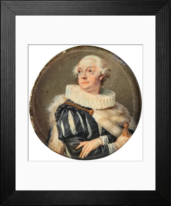 Framed Print : Count Johann Baptist Esterhazy as Fiesco in 'Fiesco's Conspiracy at Genoa' by Fried... end 1780s Framed Print : Count Johann Baptist Esterhazy as Fiesco in 'Fiesco's Conspiracy at Genoa' by Fried... end 1780s