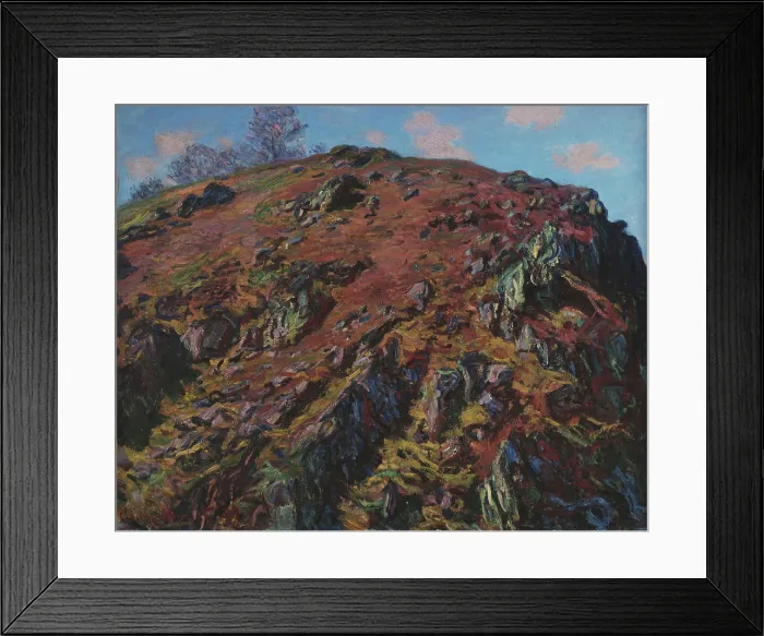 Framed Print : Le BlocPaysage de la Creuse, 1889. Creator: Monet, Claude (1840-1926) Framed Print : Le BlocPaysage de la Creuse, 1889. Creator: Monet, Claude (1840-1926)