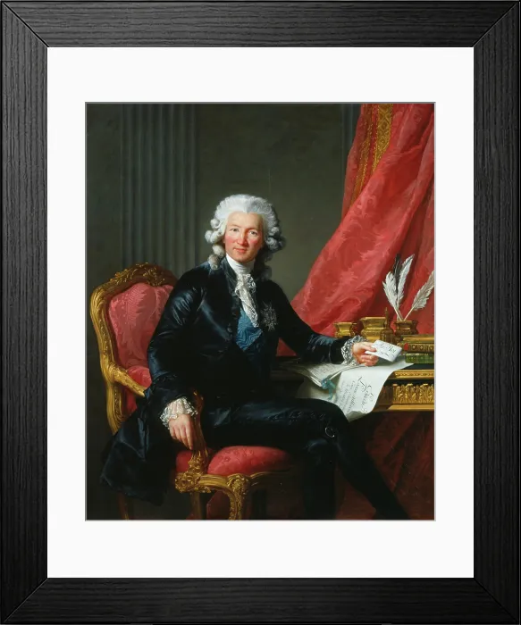 Framed Print : Portrait of Charles-Alexandre de Calonne (1734-1802), 1784. Creator: Vigee Le Brun, Louise Elisabeth (1755-1842) Framed Print : Portrait of Charles-Alexandre de Calonne (1734-1802), 1784. Creator: Vigee Le Brun, Louise Elisabeth (1755-1842)