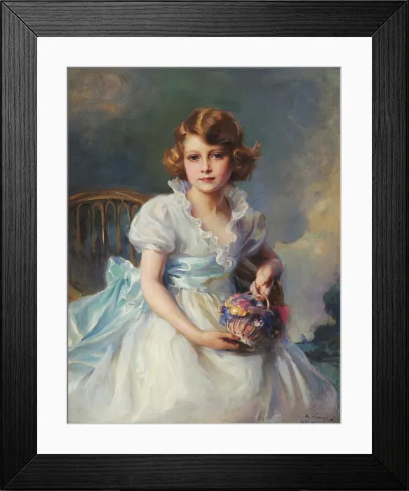 Framed Print : Queen Elizabeth II when Princess Elizabeth of York, 1933. Creator: Laszlo, Philip Alexius de (1869-1937) Framed Print : Queen Elizabeth II when Princess Elizabeth of York, 1933. Creator: Laszlo, Philip Alexius de (1869-1937)