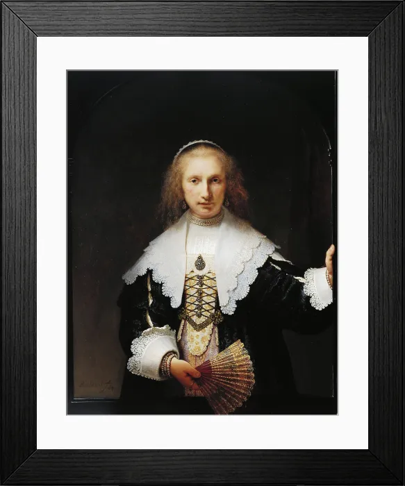 Framed Print : Portrait of Agatha Bas, 1641. Creator: Rembrandt van Rhijn (1606-1669) Framed Print : Portrait of Agatha Bas, 1641. Creator: Rembrandt van Rhijn (1606-1669)