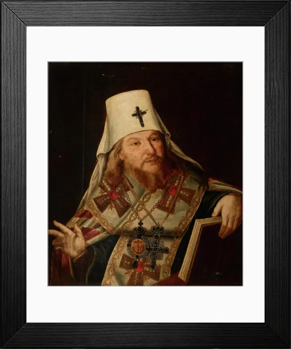 Framed Print : Portrait of Plato II (Levshin), the Metropolitan of Moscow (1737-1812), 2nd Half of the 18th century Creator: Anonymous Framed Print : Portrait of Plato II (Levshin), the Metropolitan of Moscow (1737-1812), 2nd Half of the 18th century Creator: Anonymous
