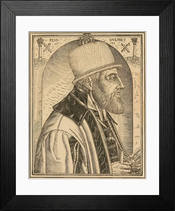 Framed Print : Portrait of Charles V of Spain (1500-1558), 16th century. Creator: Anonymous Framed Print : Portrait of Charles V of Spain (1500-1558), 16th century. Creator: Anonymous