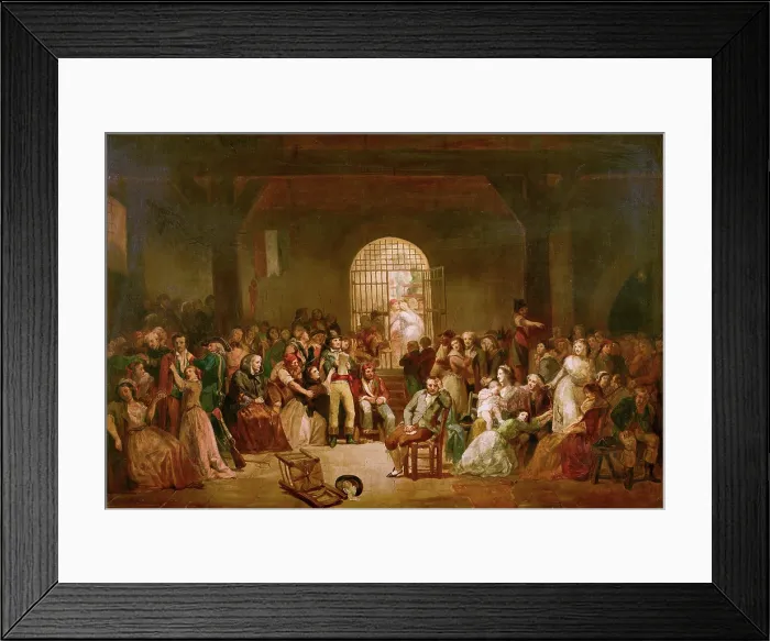 Framed Print : Andre Chenier in Prison, 1840s. Creator: Ten Kate, Herman Frederik Carel (1822-1891) Framed Print : Andre Chenier in Prison, 1840s. Creator: Ten Kate, Herman Frederik Carel (1822-1891)