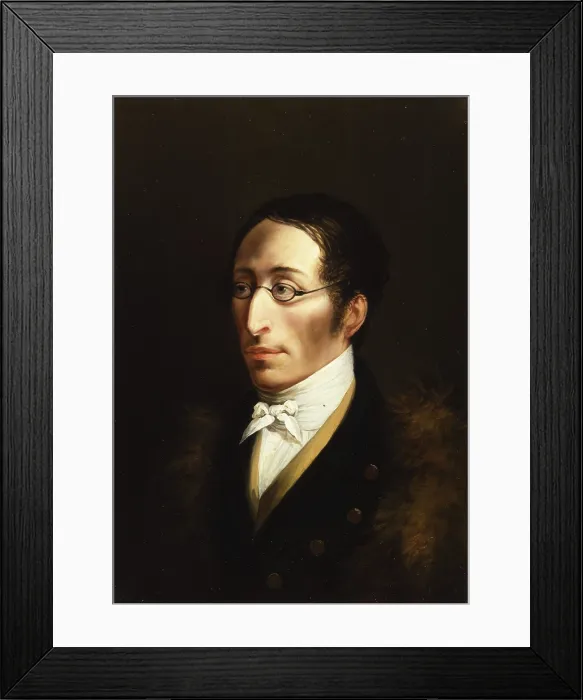 Framed Print : Portrait of Carl Maria von Weber (1786-1826), 1826. Creator: Cawse, John (1778-1862) Framed Print : Portrait of Carl Maria von Weber (1786-1826), 1826. Creator: Cawse, John (1778-1862)