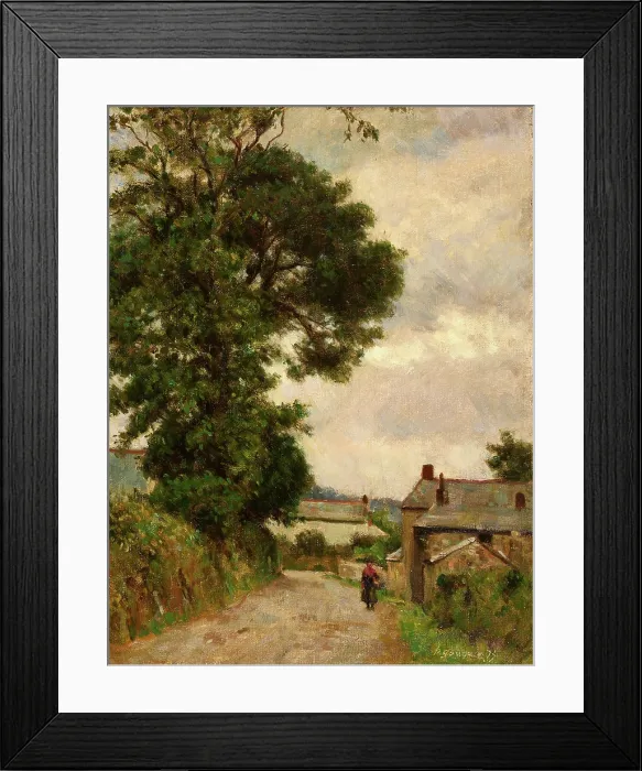Framed Print : Village street, 1873. Creator: Gauguin, Paul Eugene Henri (1848-1903) Framed Print : Village street, 1873. Creator: Gauguin, Paul Eugene Henri (1848-1903)