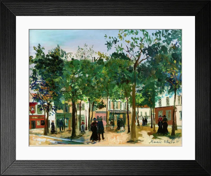 Framed Print : La Place du Tertre a Montmartre, c1920-1921. Creator: Utrillo, Maurice (1883-1955) Framed Print : La Place du Tertre a Montmartre, c1920-1921. Creator: Utrillo, Maurice (1883-1955)