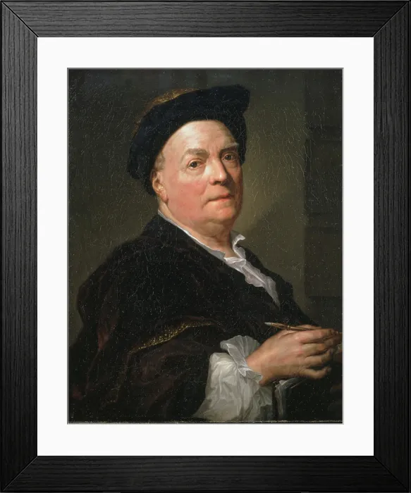 Framed Print : Portrait of Louis de Silvestre (1675-1760), 1745-1746. Creator: Mengs, Anton Raphael (1728-1779) Framed Print : Portrait of Louis de Silvestre (1675-1760), 1745-1746. Creator: Mengs, Anton Raphael (1728-1779)