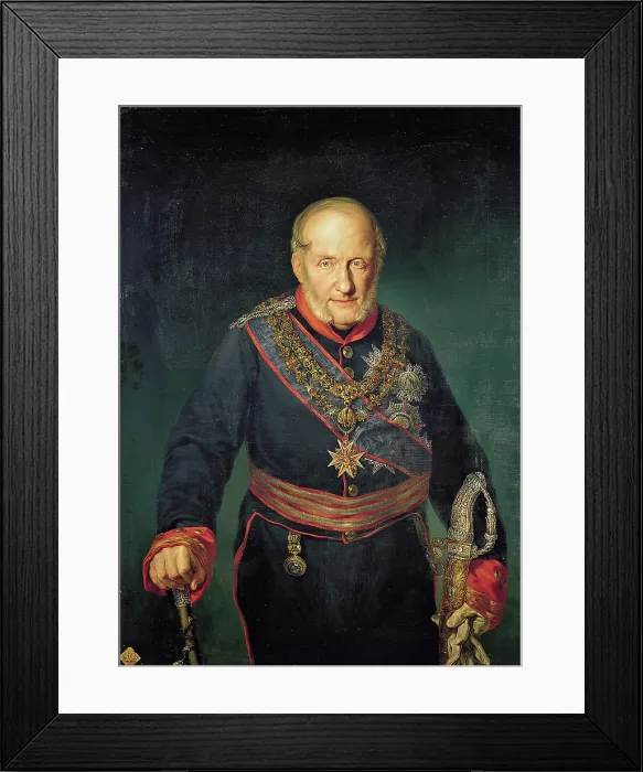 Framed Print : Portrait of King Francis I of the Two Sicilies (1777-1830), 1829. Creator: Lopez Portana, Vicente (1772-1850) Framed Print : Portrait of King Francis I of the Two Sicilies (1777-1830), 1829. Creator: Lopez Portana, Vicente (1772-1850)