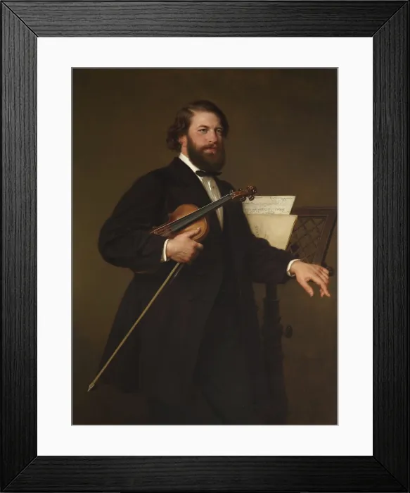 Framed Print : Portrait of the violinist and composer Joseph Joachim (1831-1907), 1870. Creator: Bendemann, Eduard (1811-1889) Framed Print : Portrait of the violinist and composer Joseph Joachim (1831-1907), 1870. Creator: Bendemann, Eduard (1811-1889)