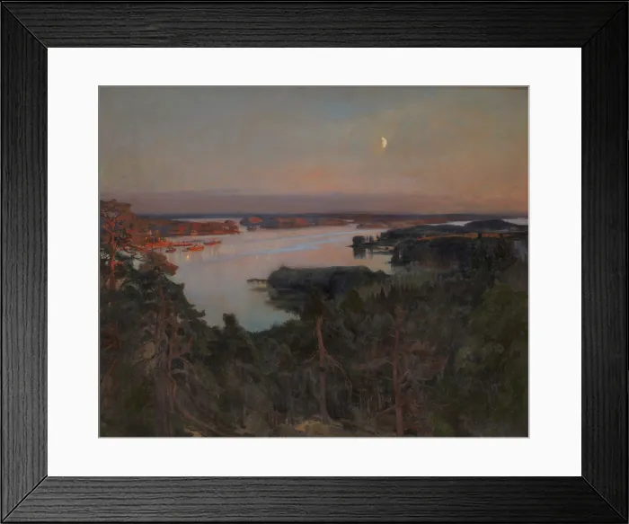 Framed Print : Summer Evening, Haiko Fiord, 1899. Creator: Edelfelt, Albert Gustaf Aristides (1854-1905) Framed Print : Summer Evening, Haiko Fiord, 1899. Creator: Edelfelt, Albert Gustaf Aristides (1854-1905)