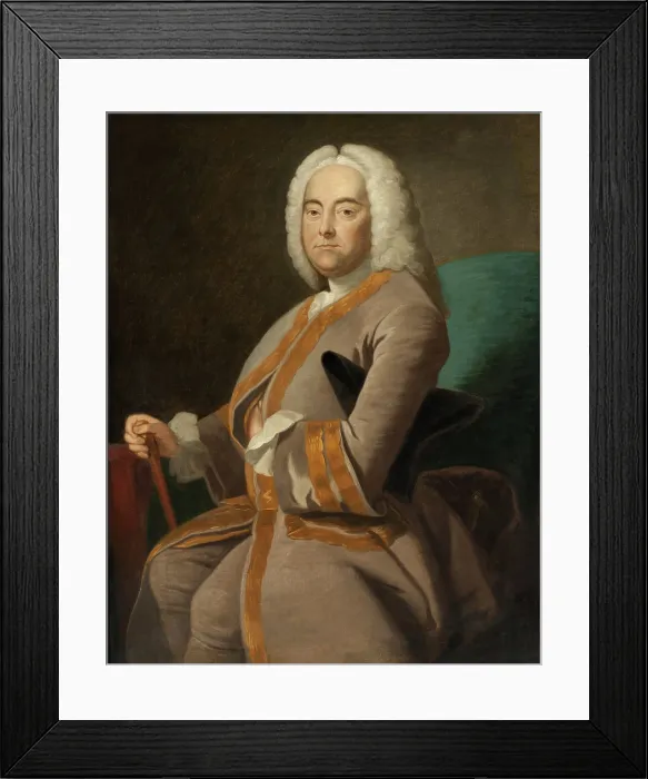 Framed Print : Portrait of the composer George Frideric Handel (1685-1759), after 1756. Creator: Hudson, Thomas (1701-1779) Framed Print : Portrait of the composer George Frideric Handel (1685-1759), after 1756. Creator: Hudson, Thomas (1701-1779)