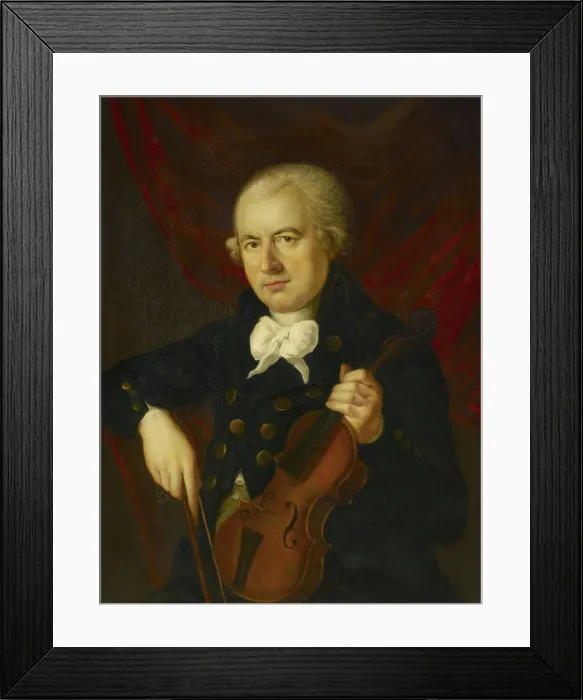 Framed Print : Portrait of the composer Wilhelm Cramer (1746-1799). Creator: Hickel, Anton (1745-1798) Framed Print : Portrait of the composer Wilhelm Cramer (1746-1799). Creator: Hickel, Anton (1745-1798)