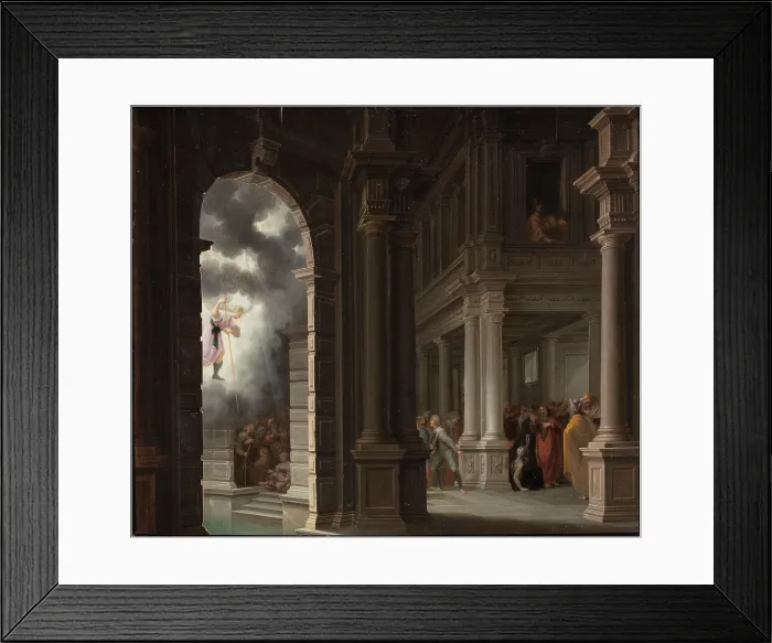 Framed Print : The Miracle at the Pool of Bethesda, 1637. Creator: Delen, Dirck van (1605-1671) Framed Print : The Miracle at the Pool of Bethesda, 1637. Creator: Delen, Dirck van (1605-1671)