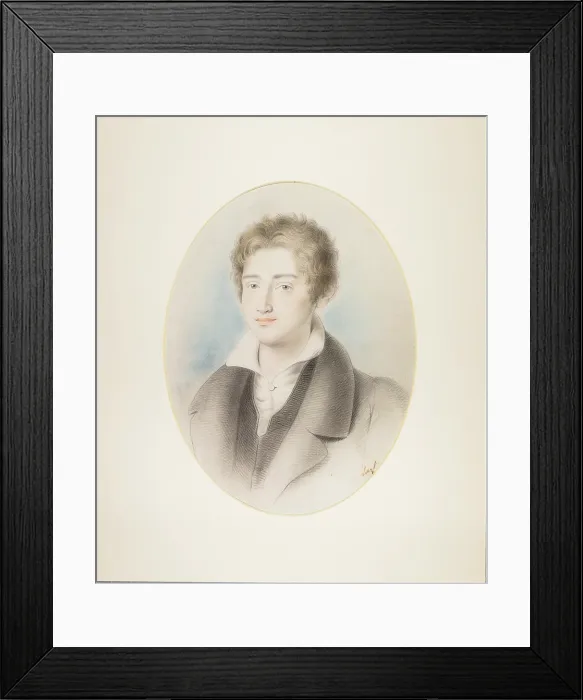 Framed Print : Portrait of Franz Liszt (1811-1886), 1827. Creator: Minasi, James Anthony (1776-1865) Framed Print : Portrait of Franz Liszt (1811-1886), 1827. Creator: Minasi, James Anthony (1776-1865)