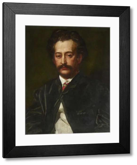 Framed Print : Portrait of the composer Jakob Blumenthal (1829-1908), 1875. Creator: Watts, George Frederic (1817-1904) Framed Print : Portrait of the composer Jakob Blumenthal (1829-1908), 1875. Creator: Watts, George Frederic (1817-1904)