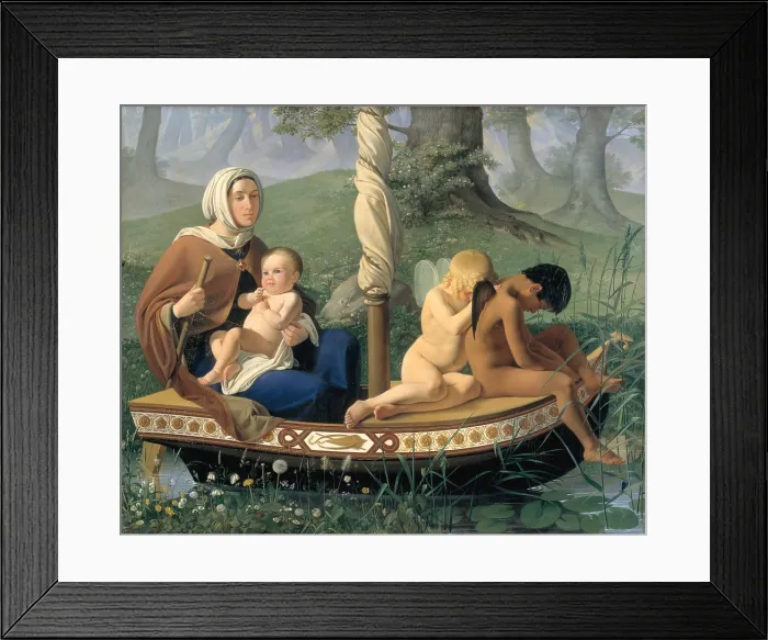 Framed Print : Infancy. From the series The Four Ages of Man, 1840-1845. Creator: Blunck, Ditlev (Detlef) (1798-1854) Framed Print : Infancy. From the series The Four Ages of Man, 1840-1845. Creator: Blunck, Ditlev (Detlef) (1798-1854)
